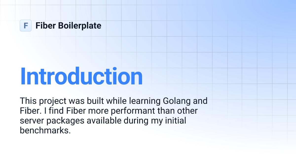 fiber-boilerplate preview